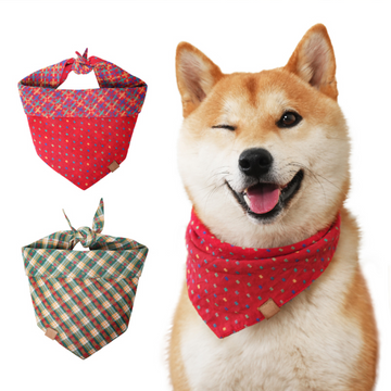 Custom printed pet dog scarf bandana with logo
